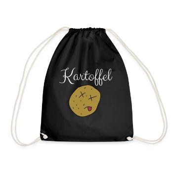 Kartoffel - Turnbeutel - Schwarz - Vorne