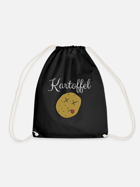 Kartoffel - Turnbeutel - Schwarz
