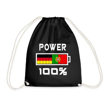 L'Allemagne et le Portugal Power 100% - Sac de sport léger - noir - Devant