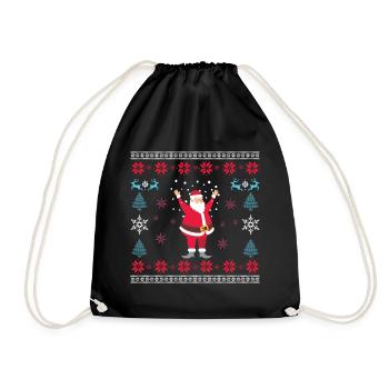 Noël Père Noël Père Noël - Sac de sport léger - noir - Devant