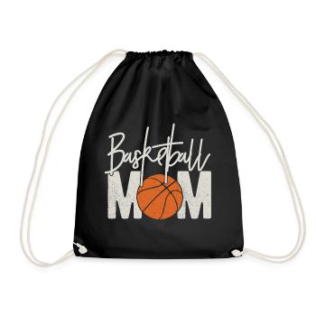 Basketball Vintage - cadeau drôle de maman de basket-ball - Sac de sport léger - noir - Devant
