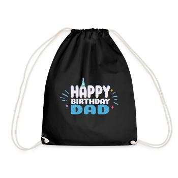 Papa Joyeux Anniversaire - Sac de sport léger - noir - Devant