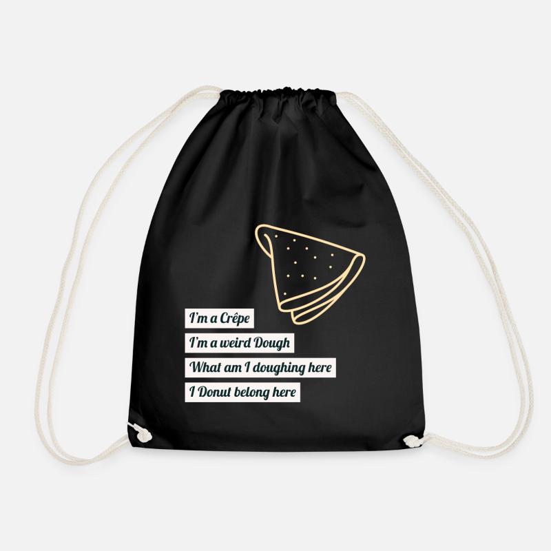 I´m a crêpe - Turnbeutel - Schwarz