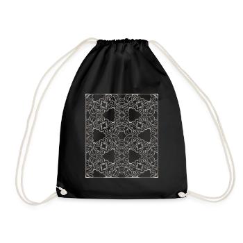 OrnamenttiHopeanharmaa - Sac de sport léger - noir - Devant
