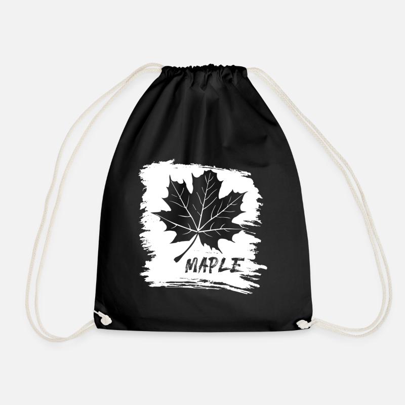 Érable. Canada. Feuille. - Sac de sport léger - noir