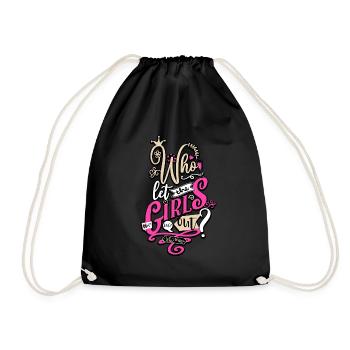 Who let the girls out? JGA women - Drawstring Bag - black - Front