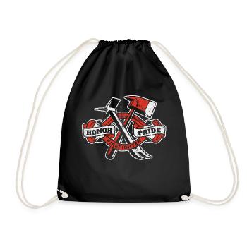 Honor Pride pompier pompier pompiers - Sac de sport léger - noir - Devant