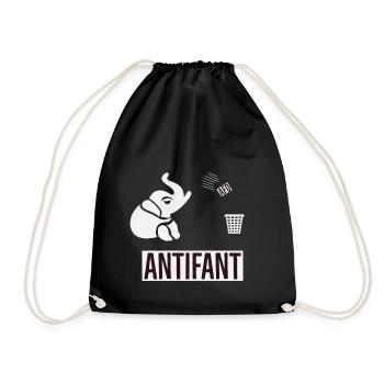 Antifant - Turnbeutel - Schwarz - Vorne