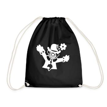 CLOWN - Drawstring Bag - black - Front