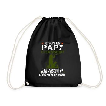 papy chasseur - Sac de sport léger - noir - Devant