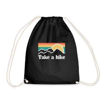 take a hike - Sac de sport léger - noir - Devant