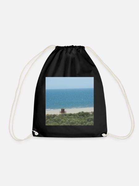 Strand Spanien Urlaub Ferien Reise Meer - Turnbeutel - Schwarz