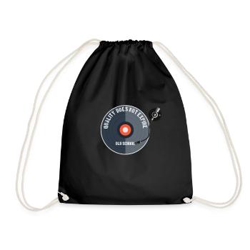 Quality does not expire - Drawstring Bag - black - Front
