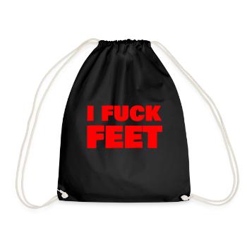 i fuck feet - Sac de sport léger - noir - Devant