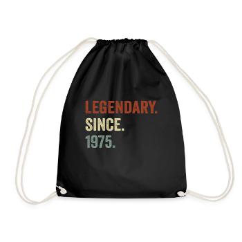 Legendary since 1975 - Drawstring Bag - black - Front