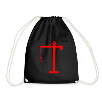 crane - Drawstring Bag - black - Front