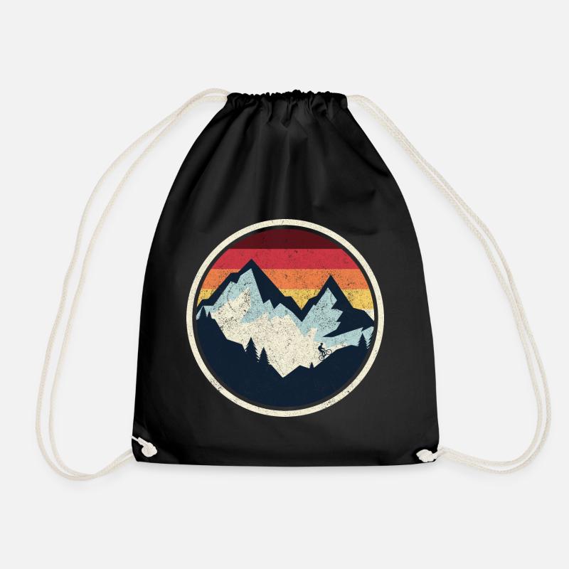 Rétro Ridge Sunset Vélo de VTT - Sac de sport léger - noir