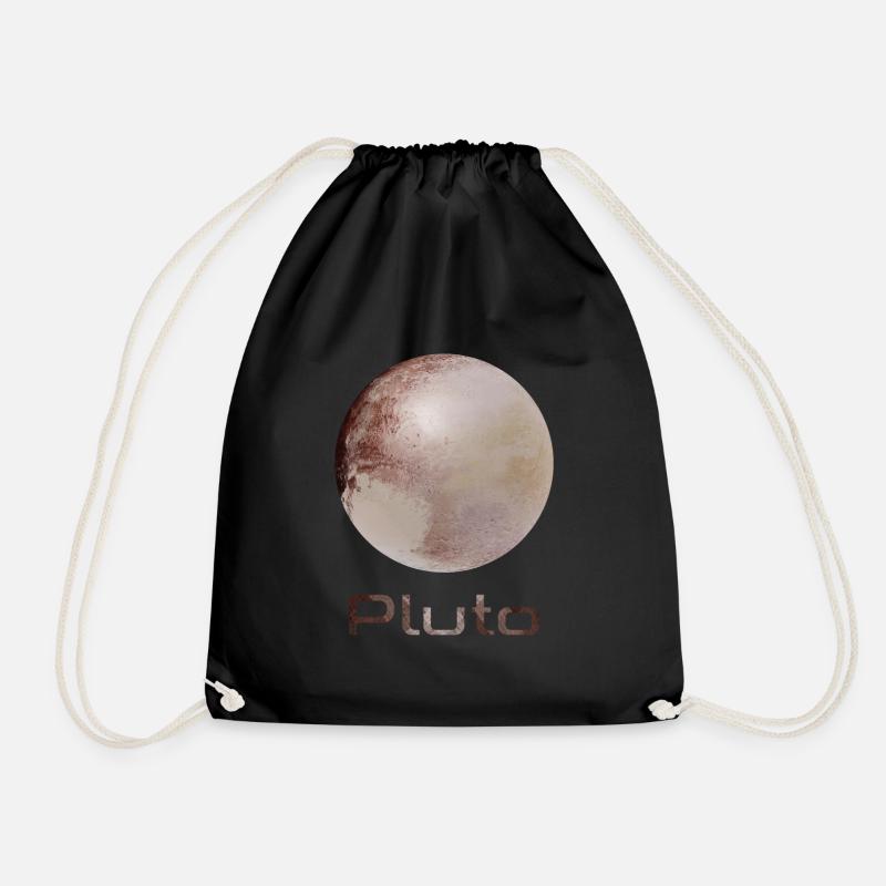 Pluto - Drawstring Bag - black