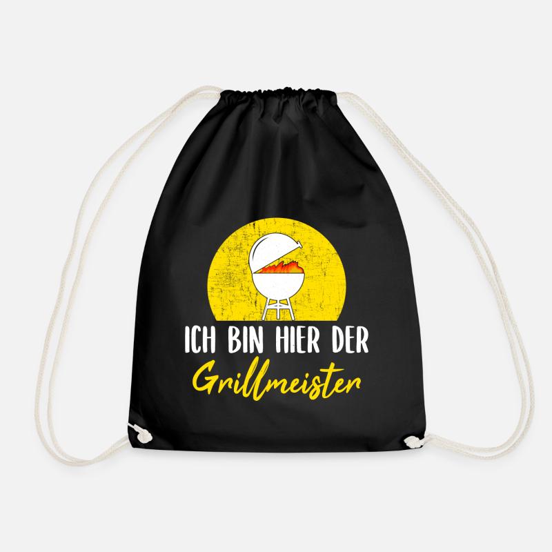 Ich bin hier der Grillmeister. - Turnbeutel - Schwarz