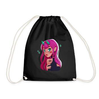 Demon Girl, Devil Girl, petit diable - Sac de sport léger - noir - Devant