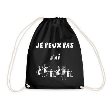 je peux pas j'ai creche - Sac de sport léger - noir - Devant