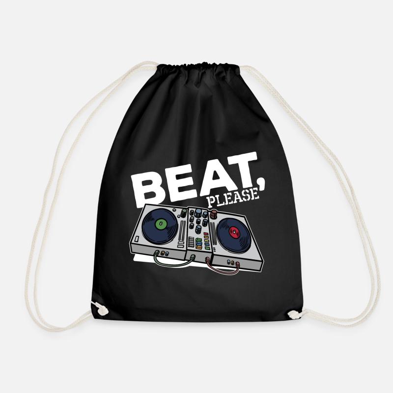 Beatbox Turntable MC DJ Deejay Scratchen Hip Hop - Turnbeutel - Schwarz