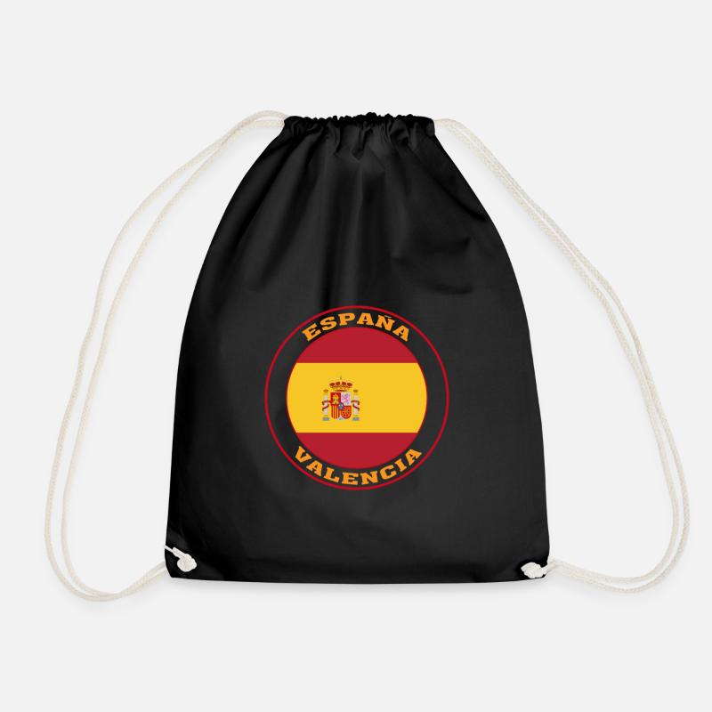 Valencia Spanien Flagge Valencia España - Turnbeutel - Schwarz