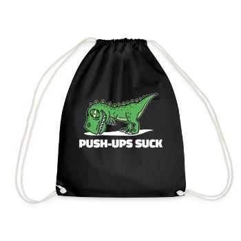 Muscle Training Workout Gym Gym Sport - Drawstring Bag - black - Front
