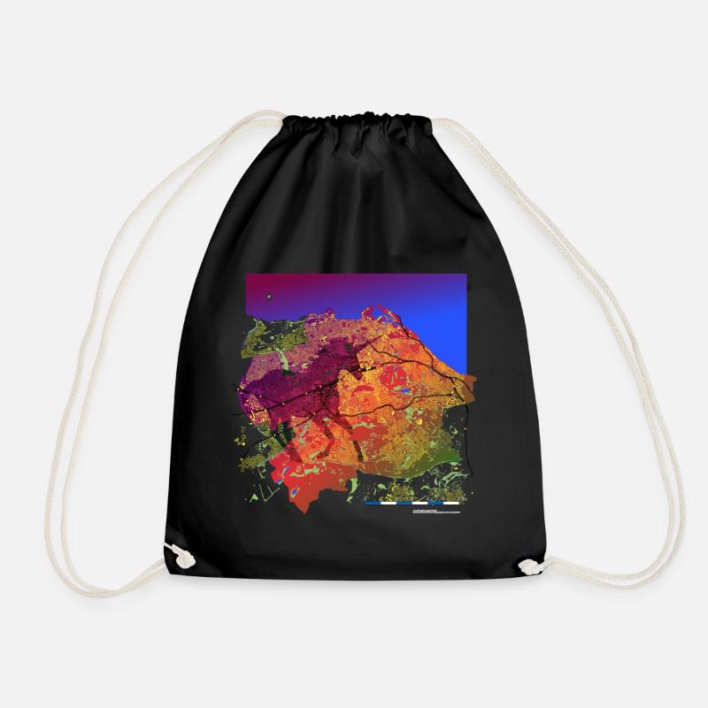Edinburgh Unicorn: Midnight Gallop - Drawstring Bag - black