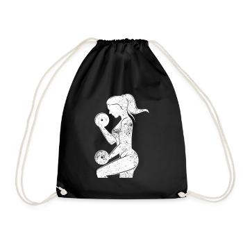 Haltère entraînement gym biceps gym - Sac de sport léger - noir - Devant