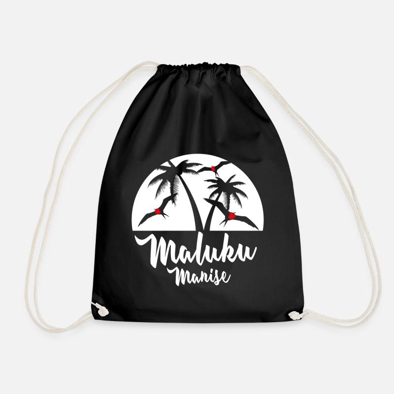 Maluku manise - Drawstring Bag - black