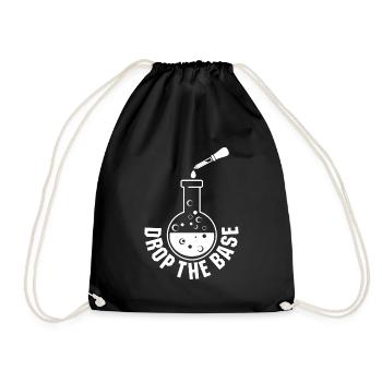 Drop Base Chemistry Music Beat Chemistry Lab - Drawstring Bag - black - Front
