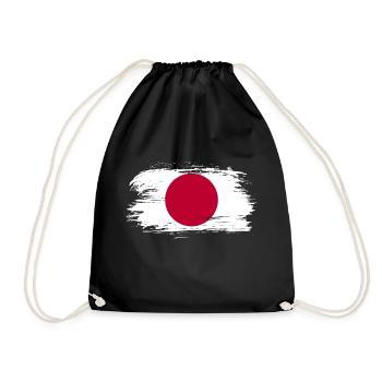 Drapeau du japon - Sac de sport léger - noir - Devant