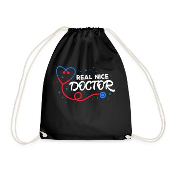 Docteur Médecin spécialiste Interne Médecin d’urgence Profession - Sac de sport léger - noir - Devant
