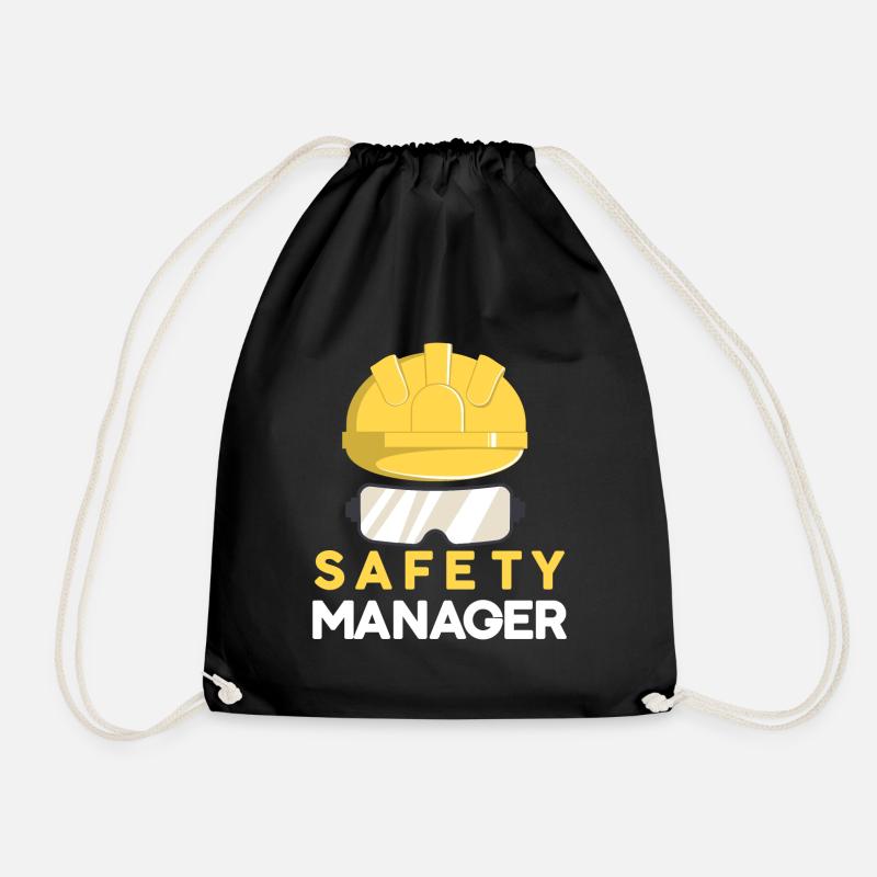 Sicherheitsmanager Helmet Lab Baustelle - Turnbeutel - Schwarz