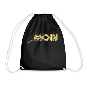 Moin Moin Accueil du nord de l’Allemagne - Sac de sport léger - noir - Devant