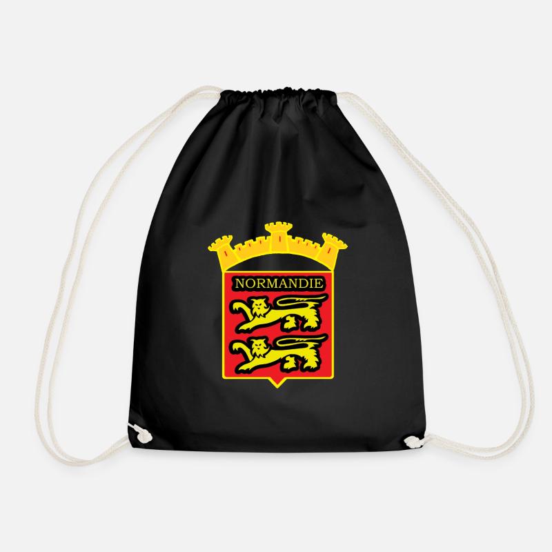 LION OF NORMANDY - Drawstring Bag - black