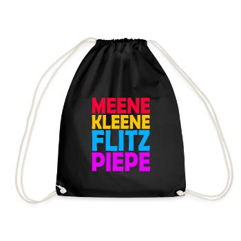 MEENE KLEENE FLITZPIEPE PRIDE - Turnbeutel - Schwarz - Vorne