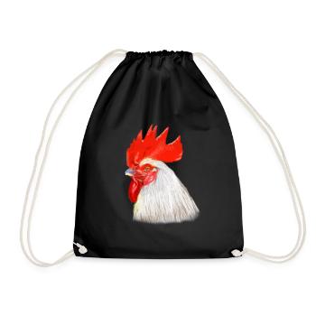 Illustration de jeu de couleur de tête - Sac de sport léger - noir - Devant
