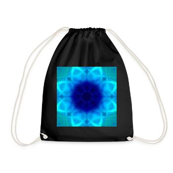 Kaléidoscope aurore boréale - Sac de sport léger - noir - Devant