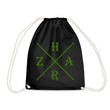 Harz Style - Kreuz Harz - Wir lieben den Harz - Turnbeutel - Schwarz - Vorne
