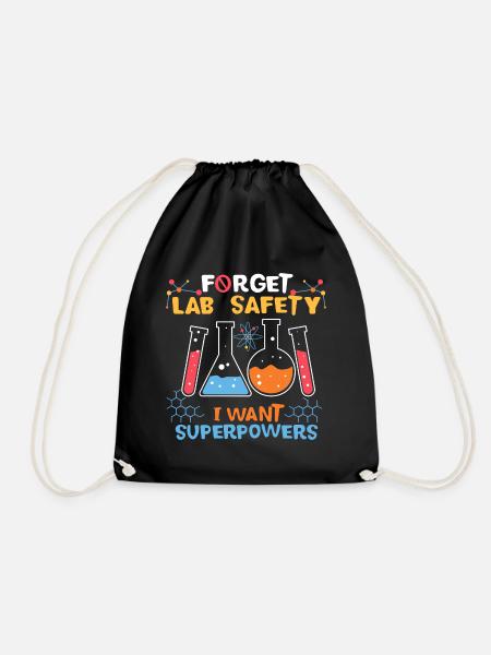Labor Labor Supermächte Chemie - Turnbeutel - Schwarz