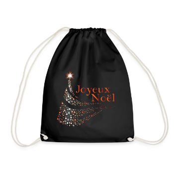 Joyeux Noël Dots Étincelants - Sac de sport léger - noir - Devant