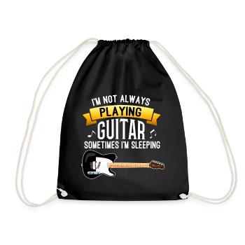 Guitare musique plectre guitare électrique basse électrique - Sac de sport léger - noir - Devant