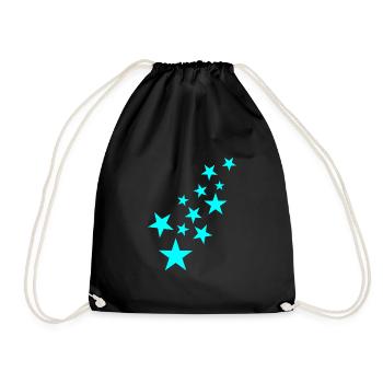 Icône de motif étoile astérisque - Sac de sport léger - noir - Devant