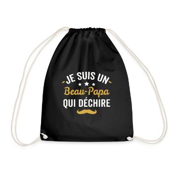 je suis un beau papa qui déchire - Sac de sport léger - noir - Devant