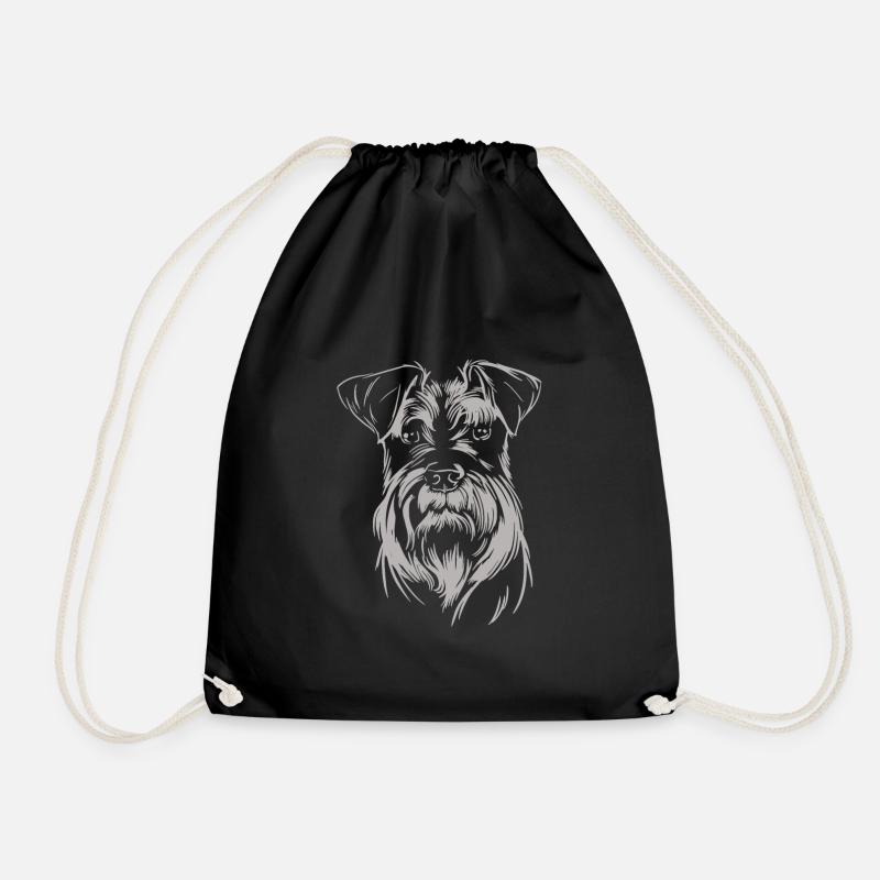 Schnauzer - Hund - Turnbeutel - Schwarz