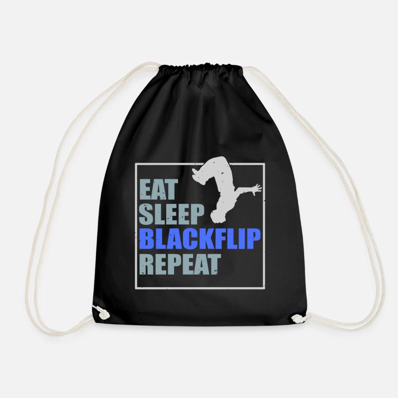 Freerunning parkour - Drawstring Bag - black