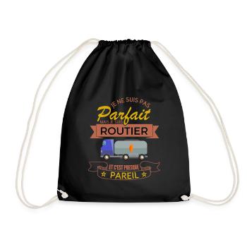 Chauffeur Routier Parfait Shirt Cadeau - Sac de sport léger - noir - Devant