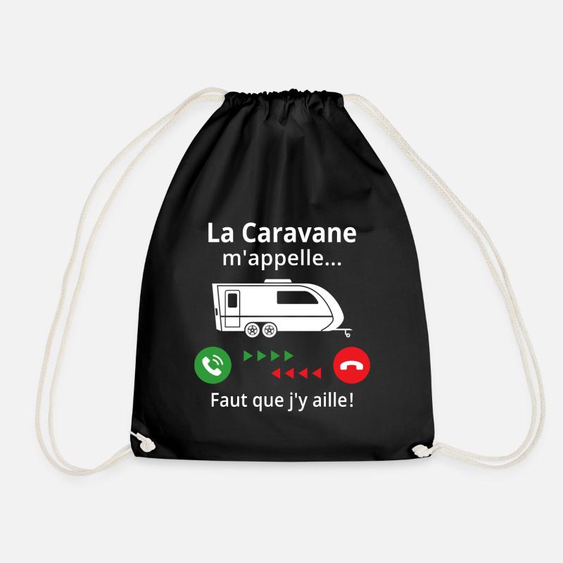 La caravane m'appelle...faut que j'y aille! - Sac de sport léger - noir